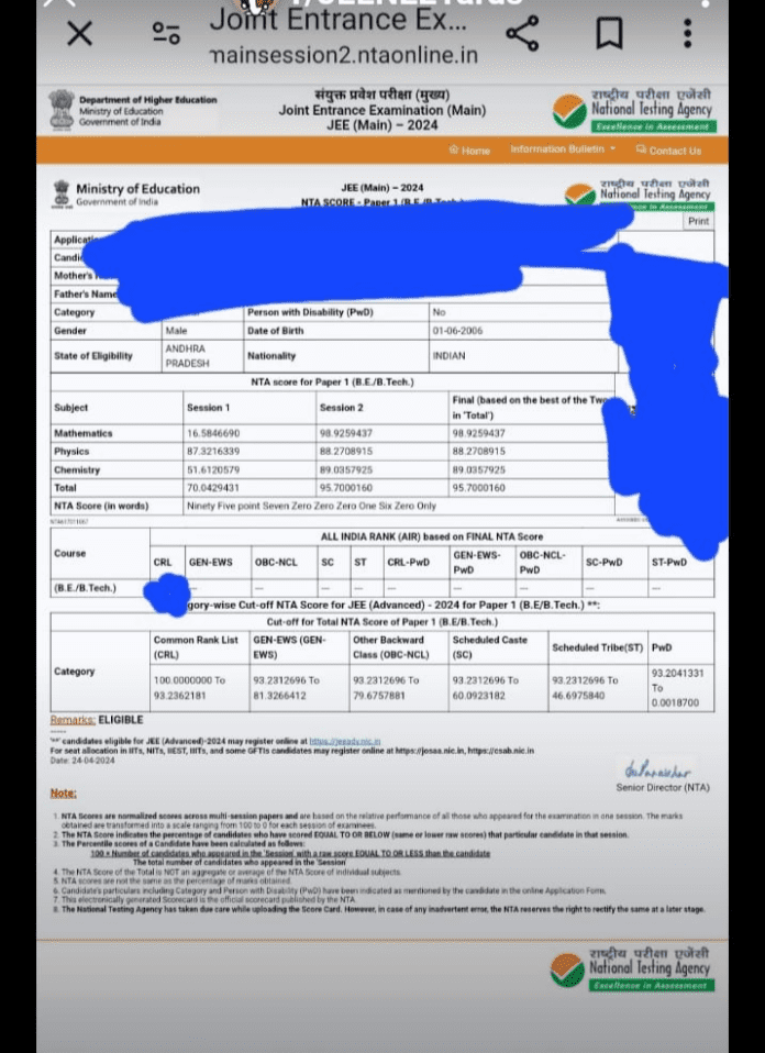 JEE Main Result 2026 - Date, Scorecard Download Link, Topper List ...