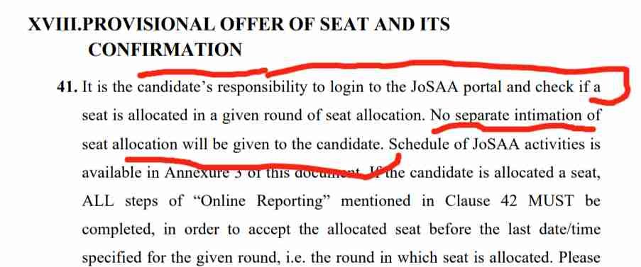 JoSAA Counseling 2025 - Round VI Allotment (OUT), Online Reporting & Fee Payment, Step-wise Process 3 How to check JoSAA 2025 Seat Allotment