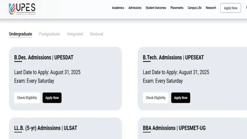 UPES DAT 2025 - Application (Closes Aug 31), Exam DATE, Pattern, Slot Booking 1 UPES DAT 2025 Dates